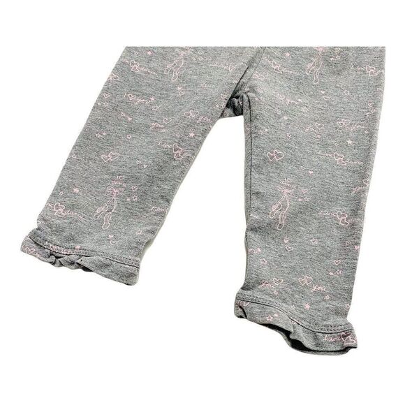 Baby Gap Grey with Pink Ballerina Leggings - Picture 2 of 3